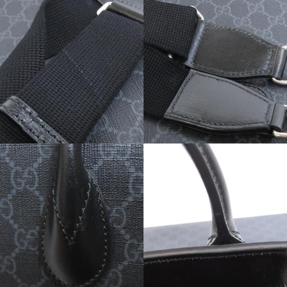 Gucci Interlocking Black Supreme Leather Tote with GG - Picture 8 of 11